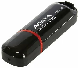 Накопитель USB flash ADATA Накопитель USB flash 32ГБ ADATA FlashDrive UV150 AUV150-32G-RBK, черный (USB3.2) (ret)