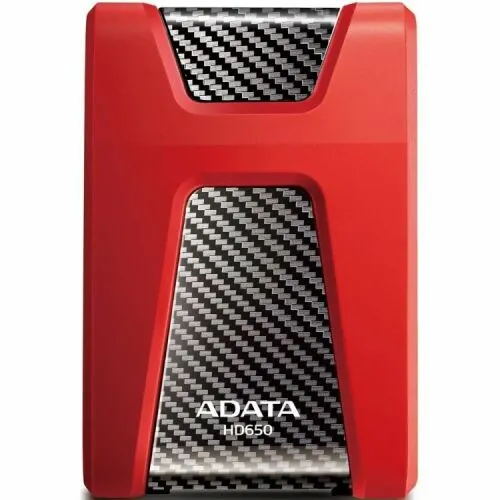 Внешний жесткий диск ADATA Portable HDD 1Tb HD650 (AHD650-1TU31-CRD) USB 3.1, 2.5", Red (AHD650-1TU31-CRD)