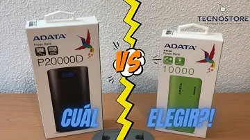 BATERIA ADATA PT100 VS PT20000 ¿Cuál elegir? ¿Valen la pena? / TECNOSTORE /