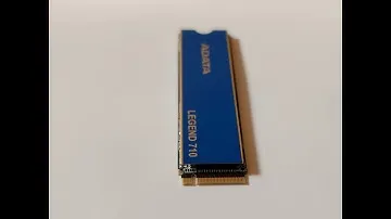 ADATA LEGEND 710 - SSD NVMe unboxing and fixed in enclosure