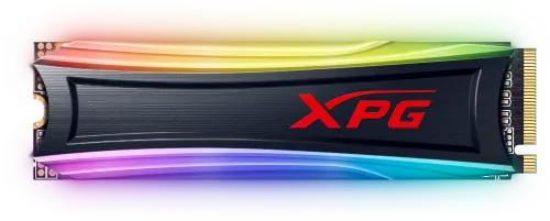 ADATA Твердотельный накопитель ADATA SSD SPECTRIX S40G, 2048GB, M.2(22x80mm), NVMe, PCIe 3.0 x4, 3D TLC, R/W 3500/3000MB/s, IOPs 300 000/240 000, TBW 1280, DWPD 0.34, with RGB Heat Spreader (5 лет)-0