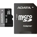 Карта памяти ADATA 16Gb MicroSD + SD адаптер (AUSDH16GUICL10-RA1)