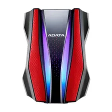 ADATA "2.5" 2TB HD770G [AHD770G-2TU32G1-CRD] USB 3.2 Gen 1, RGB, Military-grade shock-resistance," Protect Water and Dust IP68, Gaming Stockpile, Red, RTL {20} (772240)