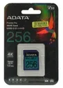 Карта памяти ADATA SDXC 256 ГБ Class 10, V30, UHS-I U3, R/W 100/80 МБ/с