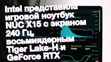 Intel представила игровой ноутбук NUC X15 с экраном 240 Гц, восьмиядерным Tiger Lake-H и GeForce RTX