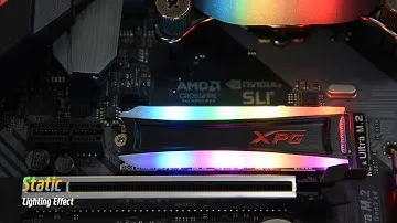 XPG SPECTRIX S40G SSD - RGB Lighting Effect Demonstration
