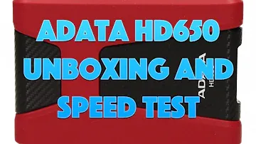 Распаковка жесткого диска ADATA HD650 и тест скорости