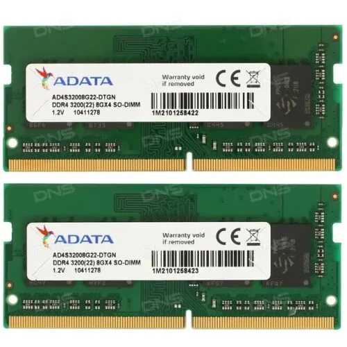 Оперативная память SODIMM ADATA Premier [AD4S32008G22-DTGN] 16 ГБ