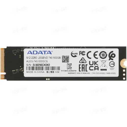 500 ГБ SSD M.2 накопитель ADATA LEGEND 740 [ALEG-740-500GCS]