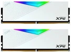 Модуль памяти DDR5 32GB (2*16GB) ADATA AX5U5600C3616G-DCLARWH XPG LANCER RGB 5600MHz CL36 1.25V, радиатор, белый