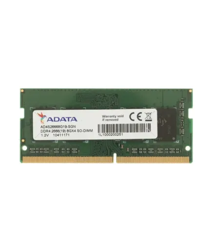 Оперативная память SODIMM ADATA 8 ГБ, DDR4, 2666 МГц, AD4S26668G19-SGN-2