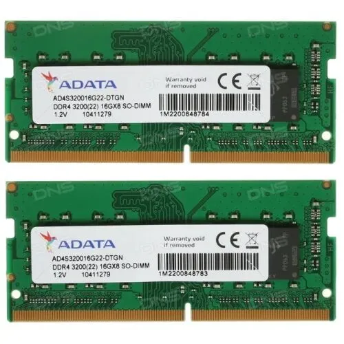 Оперативная память SODIMM ADATA Premier [AD4S320016G22-DTGN] 32 ГБ-0