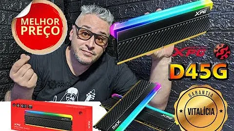 Memória RAM BARATA com Garantia Vitalícia !!! DDR4 XPG SPECTRIX D45G RGB 3600 MHz Review e BIOS XMP