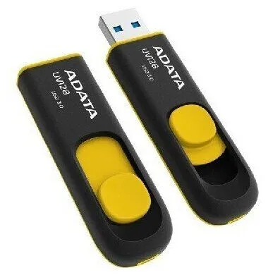 Флешка ADATA DashDrive UV128 16 ГБ, USB 3.1, черный/желтый-2