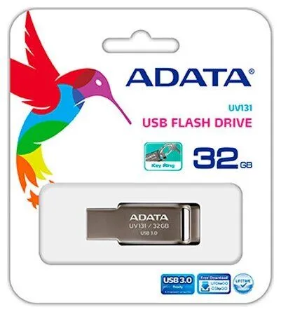 Флешка ADATA UV131 32 ГБ, серый-1