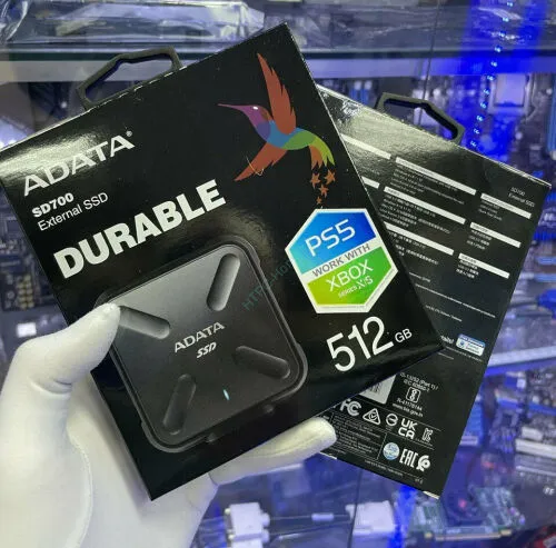 Внешний SSD 512Gb USB3.2 ADATA SD700 ASD700-512GU31-CYL