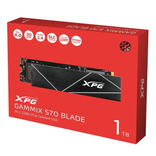 1 ТБ Внутренний SSD диск ADATA XPG GAMMIX S70 BLADE M.2 PCI-E 4.0 (AGAMMIXS70B-1T-CS)-1