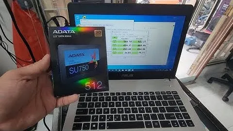 Cara pasang ssd adata su750 512gb ke laptop Asus N46jv  & test speed #hoctutorial