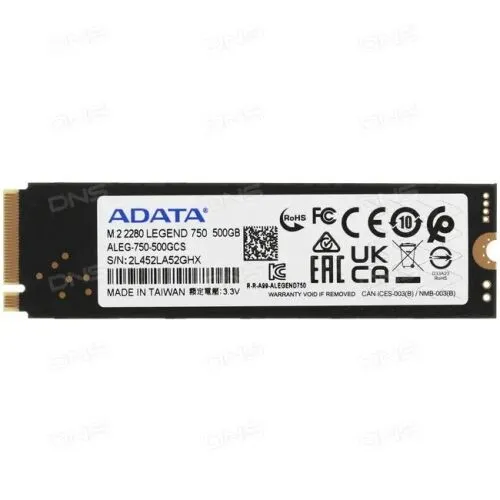 500 ГБ SSD M.2 накопитель ADATA LEGEND 750 [ALEG-750-500GCS]-0