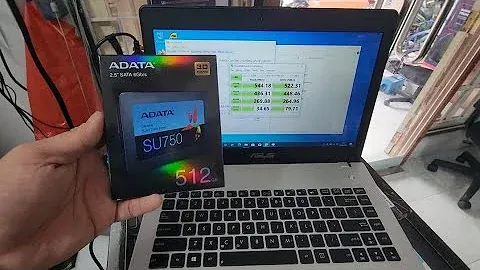 Cara pasang ssd adata su750 512gb ke laptop Asus N46jv  & test speed #hoctutorial