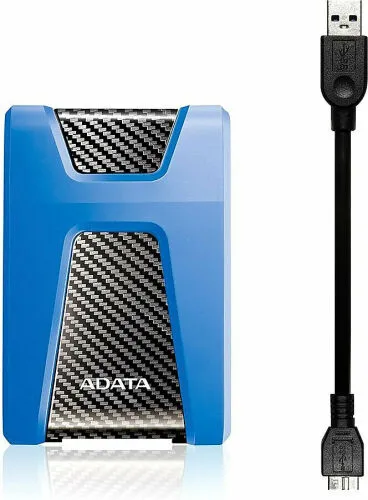 Портативный HDD ADATA HD650 1 Tb 2.5, USB 3.1, синий, AHD650-1TU31-CBL-1