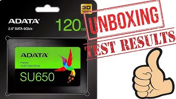 Unboxing y prueba de velocidad a SSD ADATA SU650 120GB