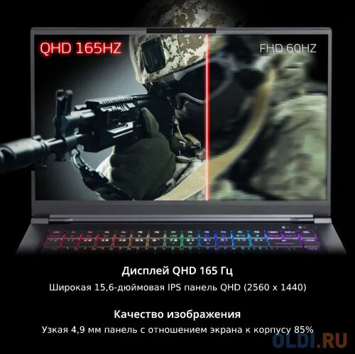 Ноутбук Adata XPG Xenia 15KC Core i7 11800H 32Gb SSD1Tb NVIDIA GeForce RTX 3070 8Gb 15.6" IPS QHD (2560x1440) Windows 10 Home 64 black WiFi BT Cam-3