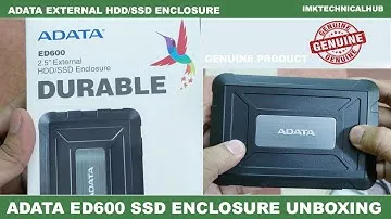 ADATA ED600 SSD Enclosure Unboxing - Best SSD/HDD External Enclosure