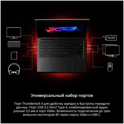 Ноутбук Adata XPG Xenia 14 XENIA14I7G11GXELX-BKCRU черный-4