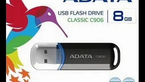 ADATA Classic C906 8GB White USB Flash Drive Unboxing