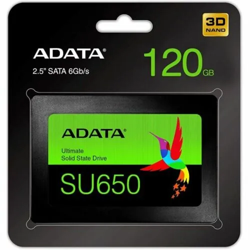 Твердотельный накопитель ADATA SSD, 2.5", 120GB, SATA-III, чтение: 520 Мб/с, запись: 320 Мб/с, TLC (ASU650SS-120GT-R)-1
