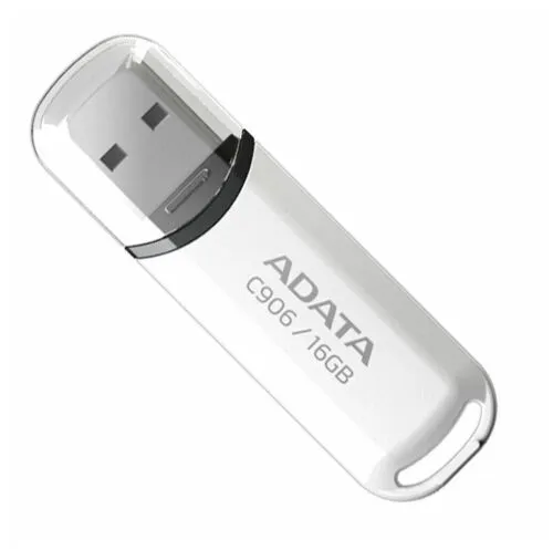 Флешка ADATA C906 16 ГБ, белый