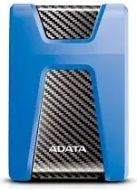 ADATA DashDrive Durable HD650 - Festplatte - 2 TB - extern (tragbar) - 2.5" (6.4 cm) - USB 3.1 - 256-Bit-AES - Blau (AHD650-2TU31-CBL)