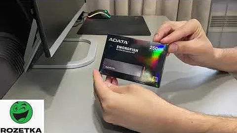 Распаковка SSD диска ADATA Swordfish 250GB из Rozetka