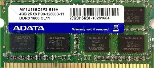 Оперативная память 4Gb ADATA AM1U16BC4P2-B19N DDR3 1600MHz SODIMM 16chip-0