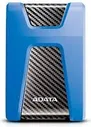 ADATA DashDrive Durable HD650 - Festplatte - 2 TB - extern (tragbar) - 2.5" (6.4 cm) - USB 3.1 - 256-Bit-AES - Blau (AHD650-2TU31-CBL)