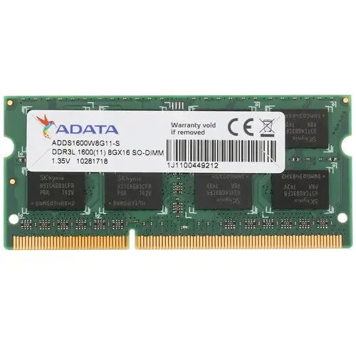 Оперативная память ADATA Premier 8GB DDR3 1600 SODIMM CL11 ADDS1600W8G11-S