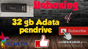 UNBOXING OF A-DATA UV360 32 GB USB 3.2 Flash Drive.with testing its speed/@GamerRajesh#Pendrive 3.2