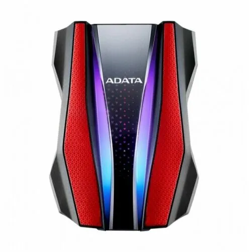 Adata 2Tb Hd770G Red, Rgb, Rtl (Ahd770G-2Tu32G1-Crd), внешний жесткий диск, красный