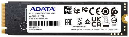 1000 ГБ SSD M.2 накопитель ADATA LEGEND 840 [ALEG-840-1TCS]-0