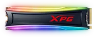 ADATA Твердотельный накопитель ADATA SSD SPECTRIX S40G, 2048GB, M.2(22x80mm), NVMe, PCIe 3.0 x4, 3D TLC, R/W 3500/3000MB/s, IOPs 300 000/240 000, TBW 1280, DWPD 0.34, with RGB Heat Spreader (5 лет)