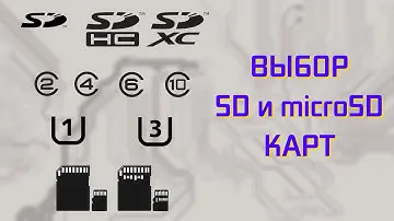 Как выбрать SD и microSD карту памяти?