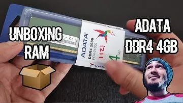 UNBOXING MEMORIA RAM DDR4 ADATA 4GB 2666 MHZ 👍😎