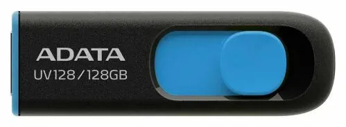 Флеш диск ADATA UV128 128GB USB3.2 Gen 1 черно-голубой