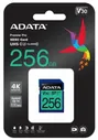 Карта памяти ADATA SDXC 256 ГБ Class 10, V30, UHS-I U3, R/W 100/80 МБ/с
