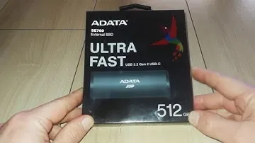 Adata SE760 External SSD Unboxing