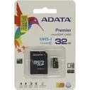Карта памяти microSDHC 32Gb ADATA Premier, Class 10, UHS-I + адаптер