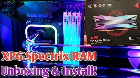 Распаковка модулей оперативной памяти XPG Spectrix D60G RGB DDR4 3600 МГц!