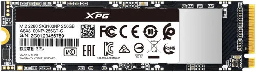 Adata Твердотельный накопитель XPG SX8100 ASX8100NP-256GT-C