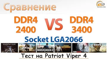 Cравнение DDR4-2400 vs DDR4-3400 в четырехканале: выбираем оперативку для Skylake-X